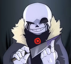 This is the Avatar Image for the killer sans AI Voice and Text to Speech Generator